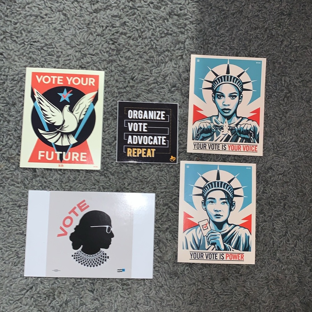 Vote Themed Sticker Set